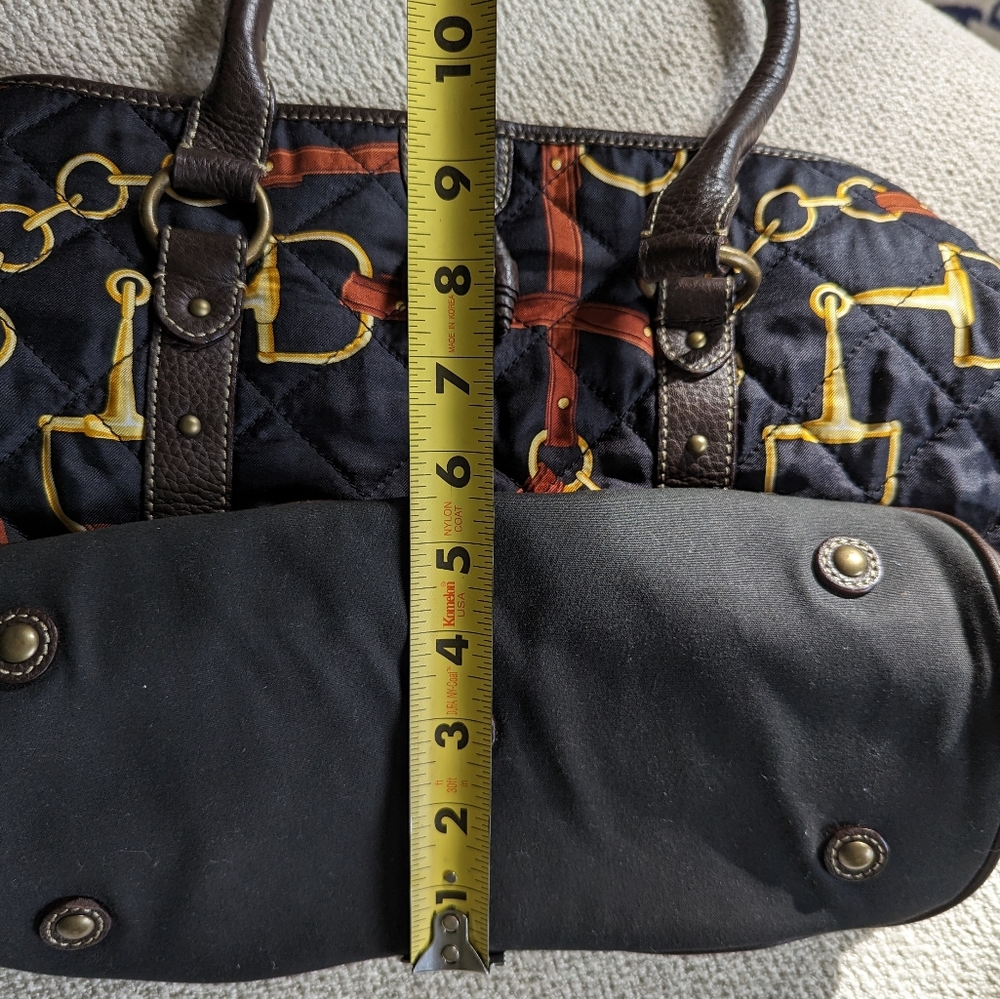 J. Crew Sample Equestrian Bit Pattern Tote, Brass Hardware - Picture 2 of 12